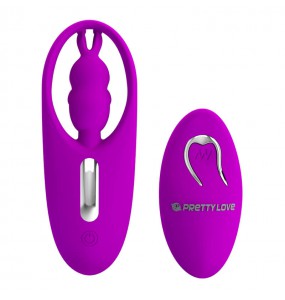PRETTY LOVE - Wild Rabbit Wireless Remote-Controlled Vibration Wearable (Chargeable - Purple)